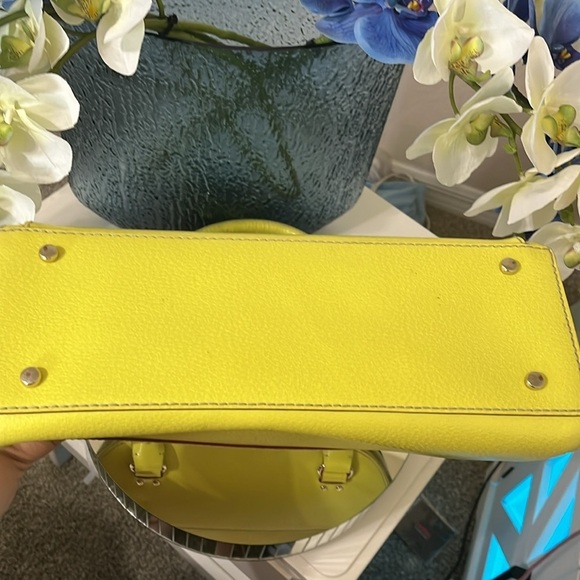 Kate Spade Wellesley Maeda Satchel, Sultan Yellow, Vintage - Picture 7 of 13